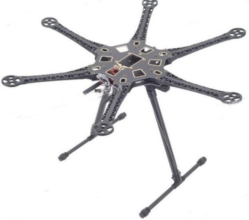hmf s550 pcb hexacopter fpv aircraft frame w hml 650 carbon fiber quick install retractable folding